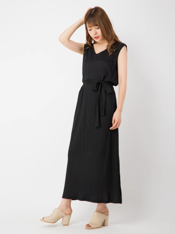 ワイドリブカットマキシワンピース ロングワンピース Cecil Mcbee ワイドリブカットマキシワンピース ロングワンピース Cecil Mcbee