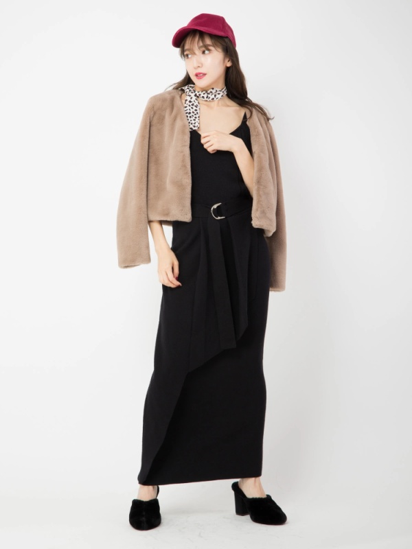 ニットロングキャミワンピース ロングワンピース Cecil Mcbee ニットロングキャミワンピース ロングワンピース Cecil Mcbee