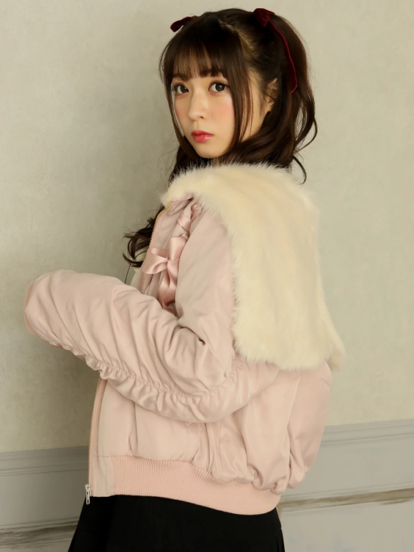エコファーセーラー中綿ブルゾン ブルゾン Ank Rouge アン エコファーセーラー中綿ブルゾン ブルゾン Ank Rouge アン