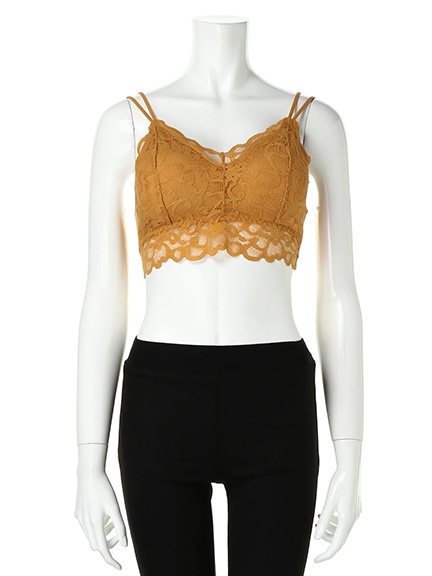 バッククロスレースupブラtop カットソー Fig Viper フィグアンド