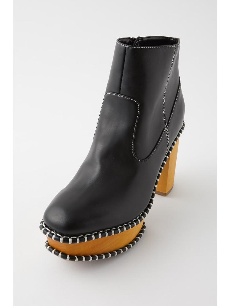 美品完売品♡moussy wooden heel boots♡マウジーサボブーツショートブーツ