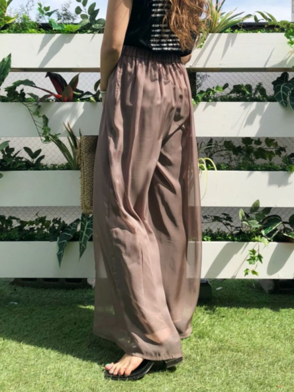 シースルーワイドパンツ パンツその他 Evris エヴリス シースルーワイドパンツ パンツその他 Evris エヴリス