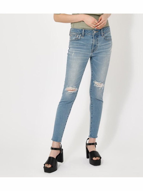 Crash Denim Skinny スキニー Azul By Moussy アズールバイ