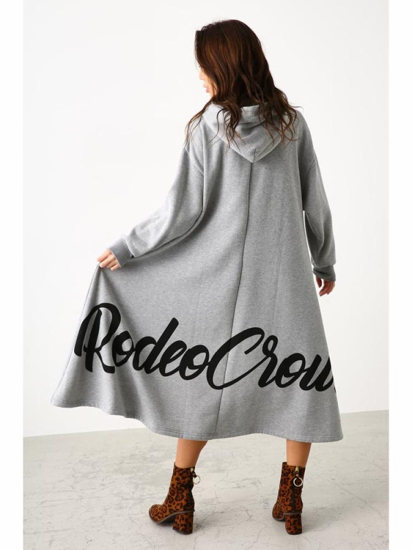 フレアパーカーワンピース ロングワンピース Rodeo Crowns Wide